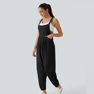 HALARA Black Relaxed Jumpsuit Romper